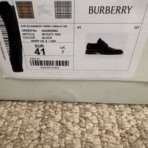 Burberry Men's Black Shoes $599